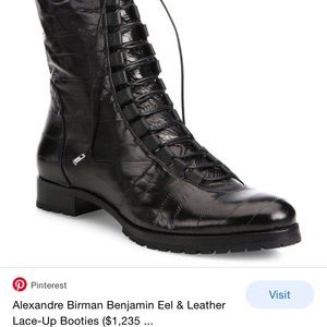 Alexandre Birman Eel Benjamin Combat Boots
